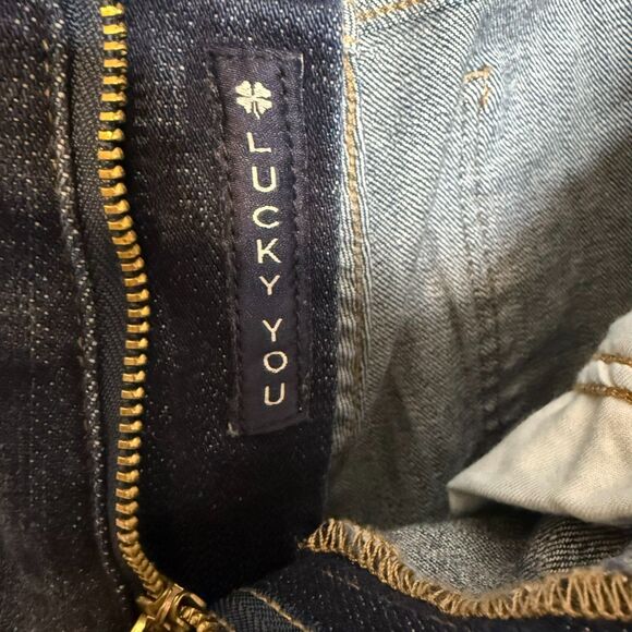 Lucky Brand Mid-Rise Sweet Boot Ankle Bootcut Dark Wash Jeans 10/30A Petite - Picture 10 of 11